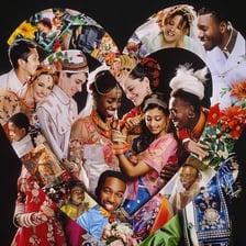 A visual representation of people and cultural heritage from different ethnic backgrounds.