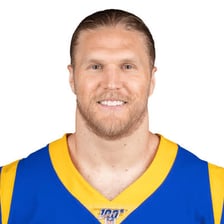 Clay Matthews in his Green Bay Packers football uniform.