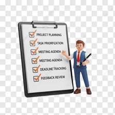 A professional implementing a planned task.