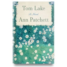 Ann Patchett pictured with a copy of her novel Tom Lake
