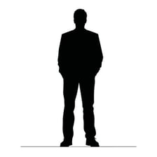 An anonymous person shown standing alone in silhouette.