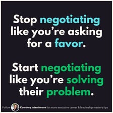 A person using a persuasive approach to arrange an outcome.