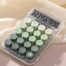 Several electronic calculators displaying numerical results