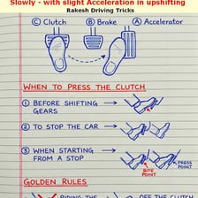 A driver’s foot releasing the clutch pedal in a manual-transmission car