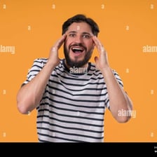 A person showing an extremely impressed reaction