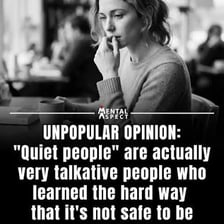 A quiet person appearing hesitant to speak