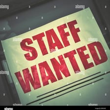 A notice advertising available job positions.