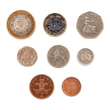 A simple comparison of British fourpence in old and modern notation