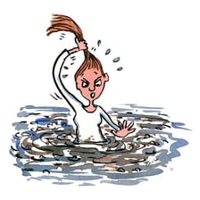 Conceptual illustration of mud being smeared over a person’s reputation.