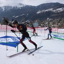 Athletes competing in an Olympic sporting event