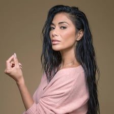 Portrait of singer Nicole Scherzinger performing.