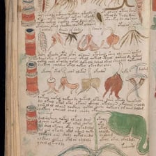 An old book associated with obscure and specialized knowledge.