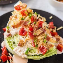 Thousand Island dressing served on a green salad