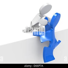 A person considering a helpful clue while solving a puzzle.