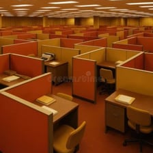 A repetitive, un stimulating everyday scene illustrating monotony