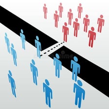 Several separate groups joining to form one organization