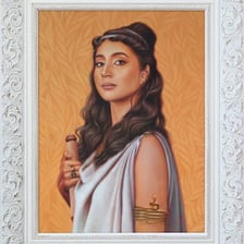 Artistic portrait of Cleopatra, the ancient Egyptian queen