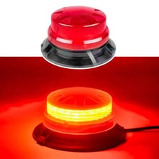 Red emergency lights flashing as a warning signal