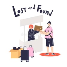 A person handing in a found wallet in connection with a reward.