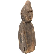 A symbolic human effigy displayed as a statue
