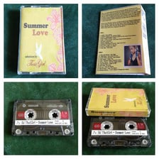 An audio cassette with a handwritten mixtape label.