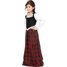 A young girl in a Scottish setting.