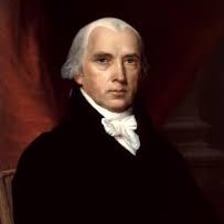 A portrait of U.S. President James Madison