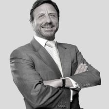 Portrait of British hotelier Sir Rocco Forte