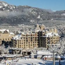 The ski resort village of Whistler in British Columbia, Canada