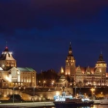 A view of Szczecin’s city skyline in northwestern Poland.