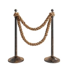 A velvet rope forming a barrier at an event entrance