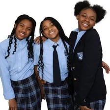 Students or a school building representing a private academy.