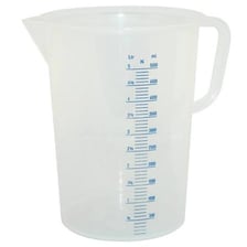 A litre measuring jug beside a metre ruler