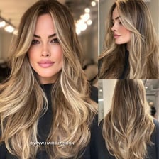 A person with muted, dark-blond hair.