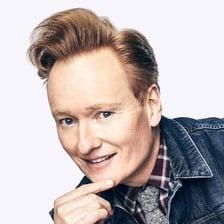 Portrait of television host Conan O’Brien.