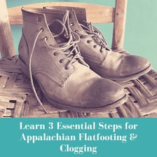 A pair of sturdy shoes used for Appalachian clogging.