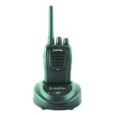 A communication device used to scramble or distort a radio signal.