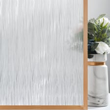 Frosted opaque glass obscuring the scene behind it