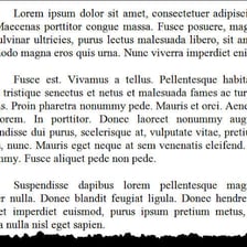 A page showing a paragraph with its first line indented