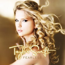 The cover of Taylor Swift’s 2008 album Fearless