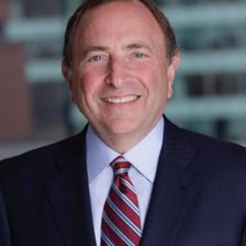 Portrait of Gary Bettman, commissioner of the National Hockey League