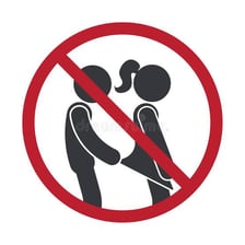 Illustration of a person committing a breach of public etiquette