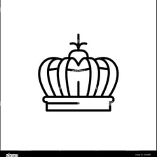 A royal crown displayed above a throne as a symbol of sovereign authority.