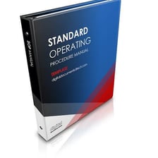 A workplace manual describing standard operating procedures.