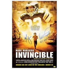 A poster for the 2006 football film Invincible starring Mark Wahlberg.