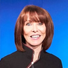 Portrait of Sky News anchor Kay Burley