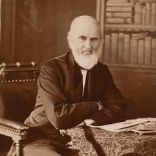 Portrait of American abolitionist poet John Greenleaf Whittier