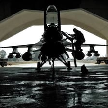 Military aircraft departing on a combat sortie.