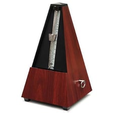 A metronome marking a regular, steady rhythm.
