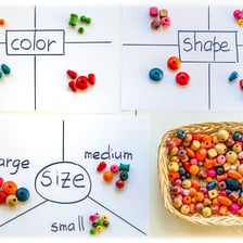 Different objects being sorted into organized groups.